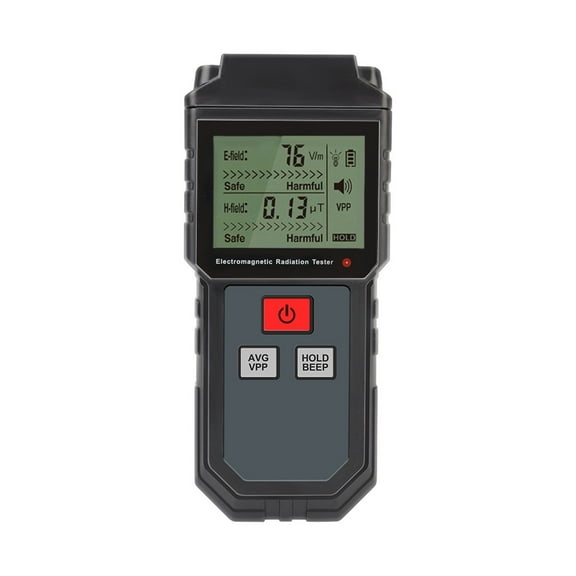 Electromagnetic Radiation Tester Electric Field EMF Meter Dosimeter Detector For Computer Phone Portable Sound Light Alarm ,Multi-Function & User-Friendly