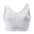 thumbnail image 6 of Riforla Bra for Seniors Front Closure Posture Corrector Bra for Women Full Coverage Front Closure Support Bra for Older Women White S, 6 of 8