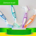thumbnail image 3 of Y-Shape Dedicated Denture Double Brush Teeth Oral Care For Fake Teeth Double Brushes Toothbrush, 3 of 6