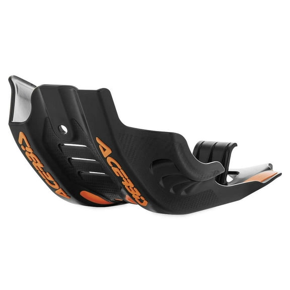 Acerbis Black Polypropylene Skid Plate for KTM & Husqvarna Off-Road Dirt Bikes (2449420001)