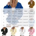 thumbnail image 4 of RongHuan Full Zip Up Sweatshirt Womens Fall Winter Trendy Casual Jacket Loose Long Sleeve Workout Collared Sweatshirts with Pockets, 4 of 6