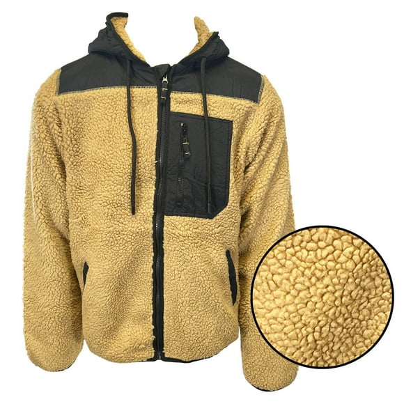 Veste Marron pour Hommes Authentique Sherpa Teddy Polaire (S05)