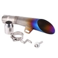 thumbnail image 1 of Stainless Steel Universal Motorcycle Exhaust Muffler Pipe Tip Blue, 1 of 9