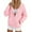 Pink, variant on UJNDER Women's Zip Up Hoodies for Women Raglan Sleeve Pocket Casual Comfortable Travel Sweatshirt Blue S