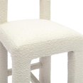 thumbnail image 4 of Pemberly Row Upholstered Fabric Contemporary Accent Cream Boucle Counter Stool, 4 of 6