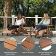 thumbnail image 5 of Lifetime Outdoor Polystyrene Adirondack Chair, Brown, 60064, 5 of 12