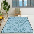 thumbnail image 2 of FREEAM Soft Rug Large Area Rugs, Teal Dog Paw Prints Comfortable Indoor Carpet, Baby Play Mat for Living Room Bedroom Nursery Home Decor Floor Mat 63x48inch, 2 of 6