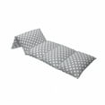 thumbnail image 4 of Star Floor Pillow Lounger Cover, Big Stars Pattern Monochrome Modern Design Starry Night Themed, Nap Mat Printed Fabric Case for 5 Pillows, 88" x 27", White Grey, by Ambesonne, 4 of 5