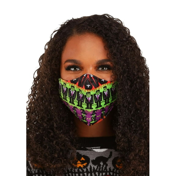 Adult Monsters Sublimated Face Mask