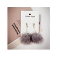 thumbnail image 1 of yingyy Dangle Earrings Popular Accessories Long Pattern Alloy Ball Earring Anniversary Gift Unique Ear Stud Wedding Party Jewelry Use Gray+Rhinestone 1Set, 1 of 6