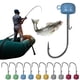 thumbnail image 5 of Cabezal La Plantilla Champiñones Ned Jig Hook Sharp Barbed 10pcs 1.8G 2.7G 3.5G, 5 of 9
