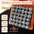 thumbnail image 4 of 37 Pcs Number Stamping Set Stamping Tool Letter Punched Jewelry Marking Tool Art Supplies For Craft Projects, 4 of 8