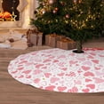 thumbnail image 6 of KLL 36" Christmas Tree Skirt Cute Hand Drawn Hearts Xmas Tree Skirts Mat for New Year Xmas Holiday Party Indoor Outdoor Home Decoration, 6 of 7
