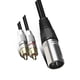 thumbnail image 4 of Cable Rca de Audio 2rca macho a Xlr, amplificador de cañón macho de 3 pines, enchufe mezclador, Cable Av Xlr a Rca Dual C, 4 of 5