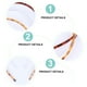 thumbnail image 5 of Banda para el cabello de plástico dentada para hombres y mujeres (0,5 cm, 3 colores, 6 piezas/juego), 5 of 7