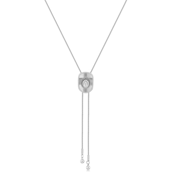 Western Cowgirl Necklace for Women - Lariat Long Chain Hat Bull Head Y Necklaces, Cowboy Bolo Tie Accessories Trendy Western Country Jewelry Gifts