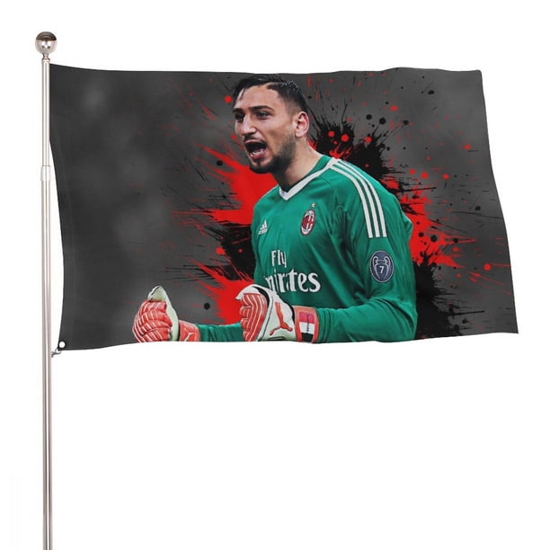 Gianluigi Donnarumma Bandera impresa con temática, regalo perfecto para fanáticos, amigos y familiares, y adecuada para actividades al aire libre e interiores, decoraciones de fiesta. 60*90CM