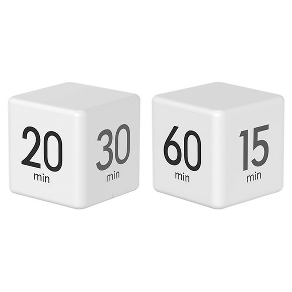 Cube Timer, Time Cube Timer Minuterie de Cuisine Timer pour la Productivité ADHD Workout Flip Timer