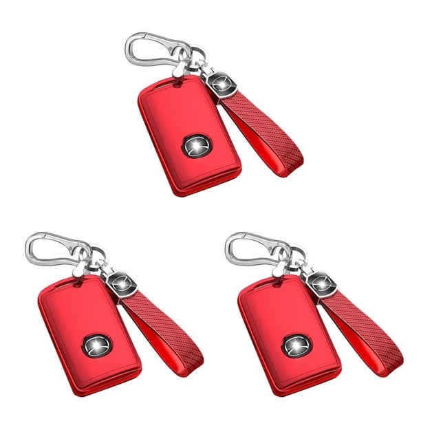 Kenally Auto Key Fob protección portátil a prueba de arañazos accesorios de carcasa brillante con reemplazo de llavero para CX-5/CX-30/CX-9 2020-2021 Type7 NO7 Kenally CBP376317