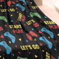 thumbnail image 3 of Multicolor Controllers Games Text Black Pattern Blanket,Comfortable Soft Flannel Throw Blanket,All Season,Warm Lightweight Blankets for Sofa Bed Couch Living Room Chair,30"x40", 3 of 4