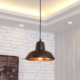 thumbnail image 3 of RADIANCE Goods Industrial-Style 1 Light Rubbed Bronze Ceiling Mini Pendant 10" Wide, 3 of 5