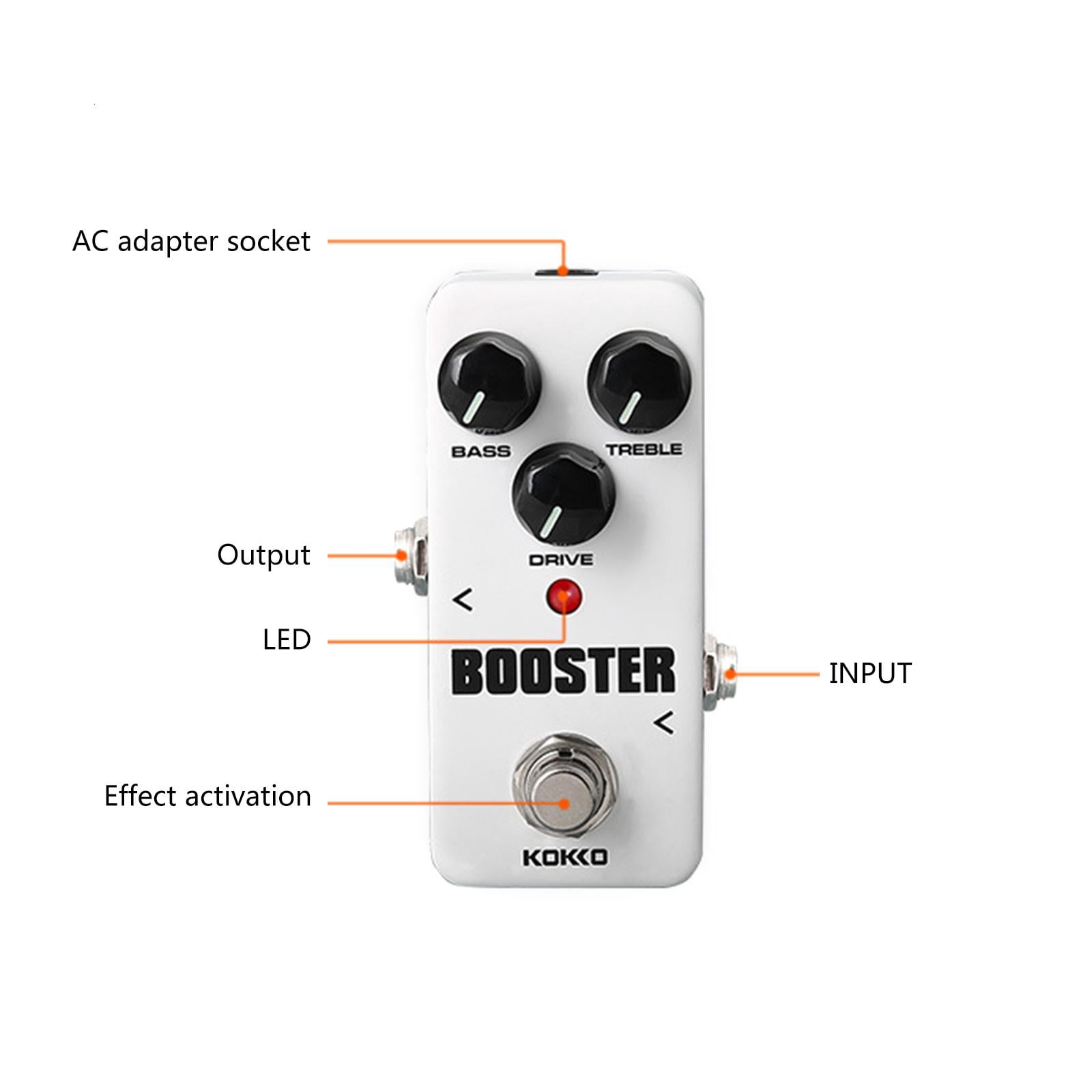 CEORPER Power Supply Guitar Effect Pedal Compressor Booster 9V 1A Adapter Pedal