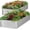 Silver, variant on 2 Pack 6 x 3 ft Galvanized Steel Raised Garden Bed, Outdoor Metal Planter Box for Vegetables, Flowers and Herbs