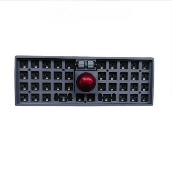 WK 40 BALL Small Configuration Trackball Keyboard Supports Via Key Changing, with Separate Mouse Left and Right Keys, Mechanical Keyboard Kit, Customized Ergonomic Game Accessories, MX with 2 Scroll