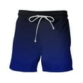 thumbnail image 4 of Stamzod Shorts for Men Swim Trunks Quick Dry Plus Size Swim Shorts with Drawstring Pocket Gradient Print Mens Beach Shorts Swimwear, 4 of 6