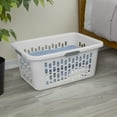 thumbnail image 5 of Sterilite Large Plastic 2 Bushel Laundry Basket with 4 Comfort Grip Handles, White, 5 of 8
