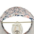 thumbnail image 3 of Springcrest 4" Top x 6" Bottom x 5 1/2" High x 5 1/2" Slant Print Lamp Shade Replacement Set of 4 Pink Blue Shirred Pleated Clip On, 3 of 8