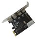 thumbnail image 2 of Tarjeta de expansión PCI-E a USB USB 3.0 Placa extensora PCI-E Placa adaptadora de 4 puertos Accesorio para computadora Inevent EL002642-00, 2 of 7