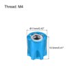 thumbnail image 2 of Uxcell 4 Pack RC Wheel Nut Aluminum M4 Wheel Nut Center Cap Suitable for Model Car SCX10(Blue), 2 of 6