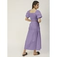 thumbnail image 2 of Moomaya Solid Summer 2 Pcs Skirt Top Set For Women, Viscose Rayon Coord Set, 2 of 8