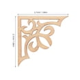 thumbnail image 2 of WHAMVOX 100Pcs Khaki Applique for Door Corner Decor Craft Enthusiasts, 2 of 8