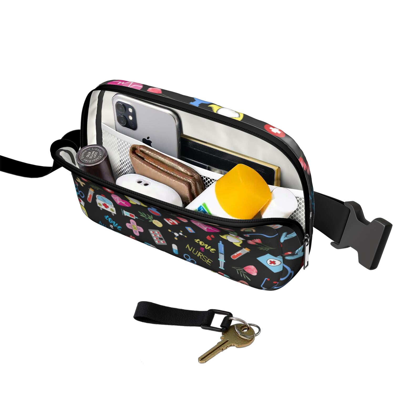 Nurse Life Fanny Pack – Cute Nursing Waist Bag with Funny Print for Future Nurses, Perfect for Saving Lives Every Day in Style