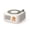 Dopamine Apricot White, variant on Vintage Aesthetic Turntable Bluetooth Speaker with Integrated Bass Chamber, Portable Wireless Audio Hub with Rotating Record Ornament, High-Density ABS Desktop Driver