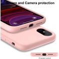 thumbnail image 3 of iPhone Xs Max Case with Screen Protector,Soft Liquid Silicone Gel Rubber Bumper Cover,Slim Fit Shockproof Protective Phone Case for iPhone Xs Max Baby Pink, 3 of 8