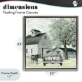 thumbnail image 4 of Stupell Industries Farmhouse Buttercup's Flowers on Farm Gray Floating Frame Canvas Art, 25 x 25, by Cindy Jacobs, 4 of 8