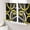 Yellow, variant on Sheer Curtains 84 Inches Long 2 Panels Set for Living Room, Black Geometric Semi Sheer Curtains for Windows, Modern Sage Green White Striped Art Voile Window Treatments Rod Pocket Curtain