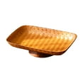 thumbnail image 3 of veasfak Footed Bowl Pedestal Bowl Countertop Table Decor Woven Fruit Tray Decorative for Parties Kitchen Holiday Wedding Dining Table rectangle shape, 3 of 9