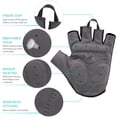 thumbnail image 4 of Guantes de ciclismo MK007 con almohadillas de silicona antifatiga, diseño semidigital y transpirable en talla L azul, 4 of 6