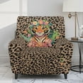 thumbnail image 2 of FOR U DESIGNS Tiger Leopard Print Recliner Chair Covers 4-Pieces Stretch Recliner Couch Covers Comfortable Sofa Couch Cover Furniture Protector Home Decor Accessories, 2 of 8
