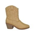 thumbnail image 2 of Picotee Beige Blond Soda Women Cowgirl Cowboy Western Stitched Ankle Boots Pointy Toe 5.5, 2 of 4