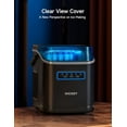 thumbnail image 2 of HiCOZY Clear View Ice Maker Countertop, Self-Cleaning Ice Machine with Ambient Lights, Ice in 6Mins, 26 lbs/Day, 2 Sizes of Bullet Ice for Apartment/Kitchen/Office/Home Bar, Black, 2 of 9