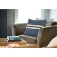 thumbnail image 3 of Ox Bay Sariyah Dusty Blue/White Shag Striped Over-tufted Cotton Adult Decorative Throw Pillow Cover, 3 of 10