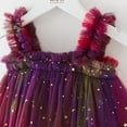 thumbnail image 4 of newwalpole Baby Girls Tulle Tutu Dress Summer Birthday Party Babydoll Dresses Wine for Size 18-24 Months, 4 of 8