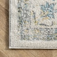 thumbnail image 3 of nuLOOM Persian Verona Distressed Area Rug, 6' 7" x 9', Blue, 3 of 4