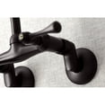 thumbnail image 3 of Kingston Brass Kingston 6-Inch Adjustable Center Wall Mount Kitchen Faucet Oil Rubbed Bronze, 3 of 5