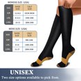 thumbnail image 7 of 3 Pairs Copper Compression Socks for Women & Men Circulation 15-20 mmhg - Better Blood Flow, Swelling, Best Support for Medical, Running, Nursing, 7 of 7